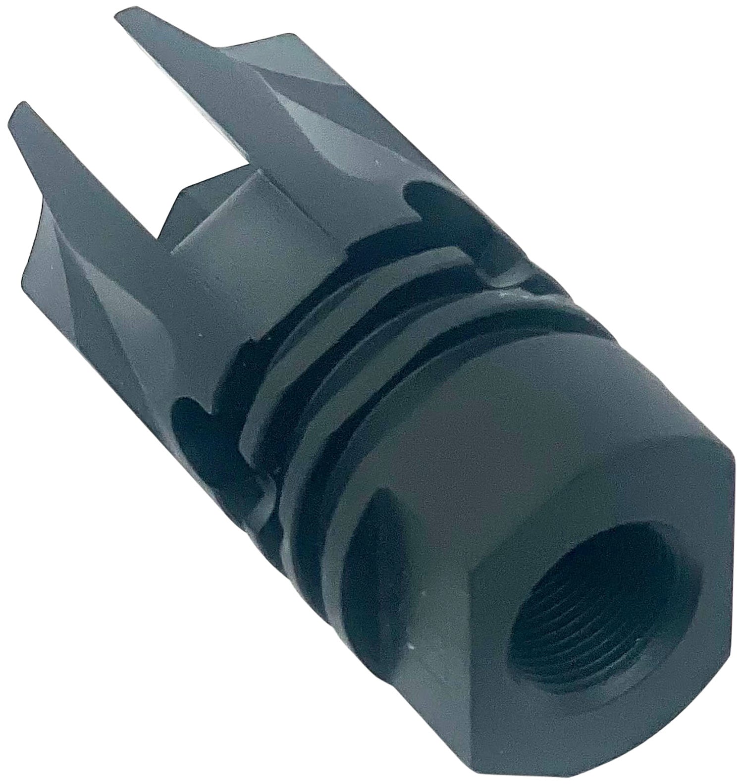 LBE Unlimited AR-15 REV Flash Hider 5.56/.223 1/2-28 TPI Matte Black Crush Washer Included