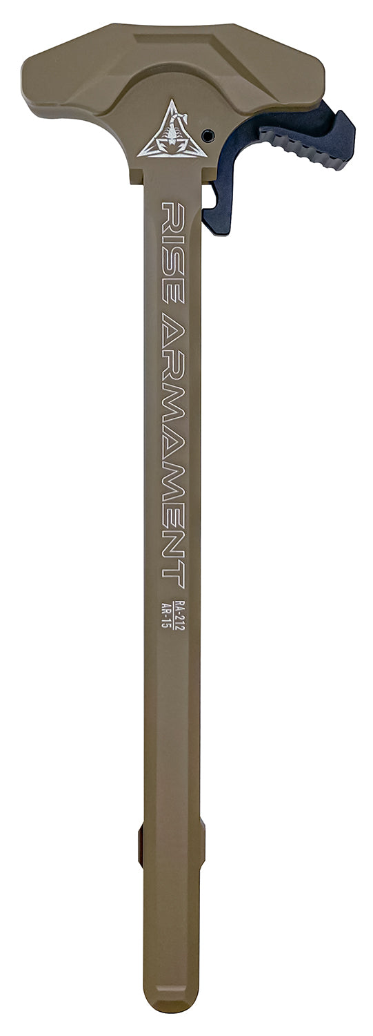 Rise Armament RA-212 FDE Aluminum Extended Charging Handle AR-15 Mil-Spec