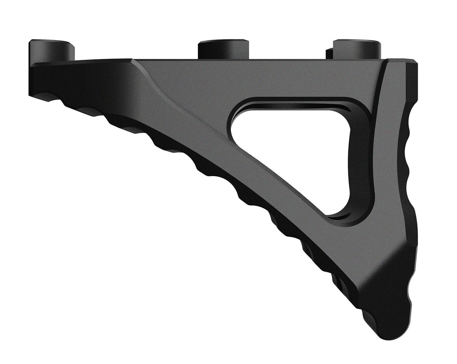 Rise Armament RA030BLK Micro Hand Stop Reversible Skeletonized Black Aluminum M-LOK