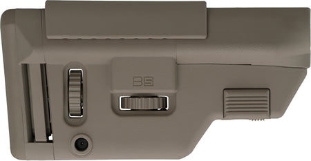 B5 Systems Precision AR Carbine Stock FDE Flat Dark Earth Adjustable Cheek Riser