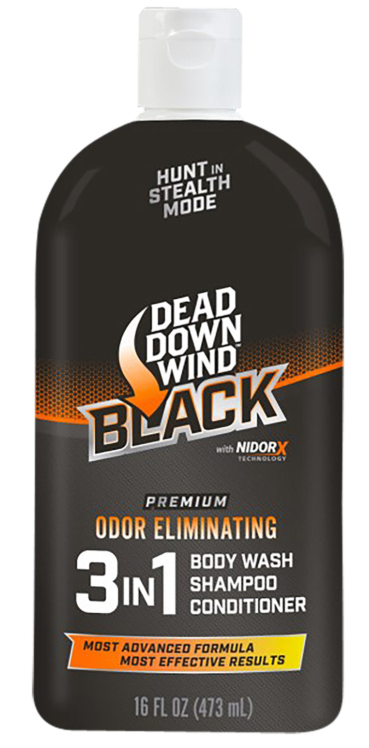 Dead Down Wind Black Premium 3-in-1 Odor Eliminator Body Wash Shampoo Conditioner 16 oz