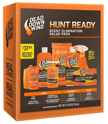 Dead Down Wind Hunt Ready Complete 10-Piece Odor Elimination Kit