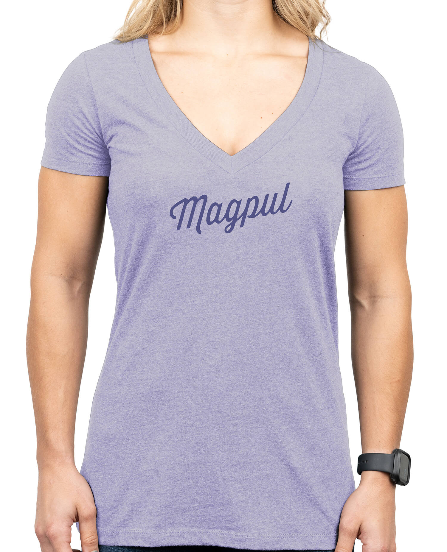 Magpul MAG1336-530-XL Women's Rover Script Orchid Heather Tee Shirt Extra Large