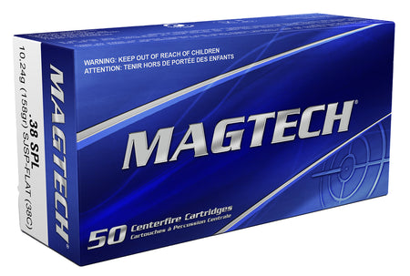 Magtech Range/Training Semi-Jacketed Soft Point Flat 158 Grain .38 Special 755 fps