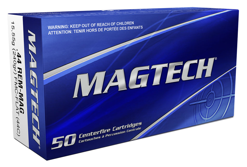 Magtech Sport Shooting Range/Training .44 Magnum 240 grain Full Metal Jacket Flat Nose ammunition