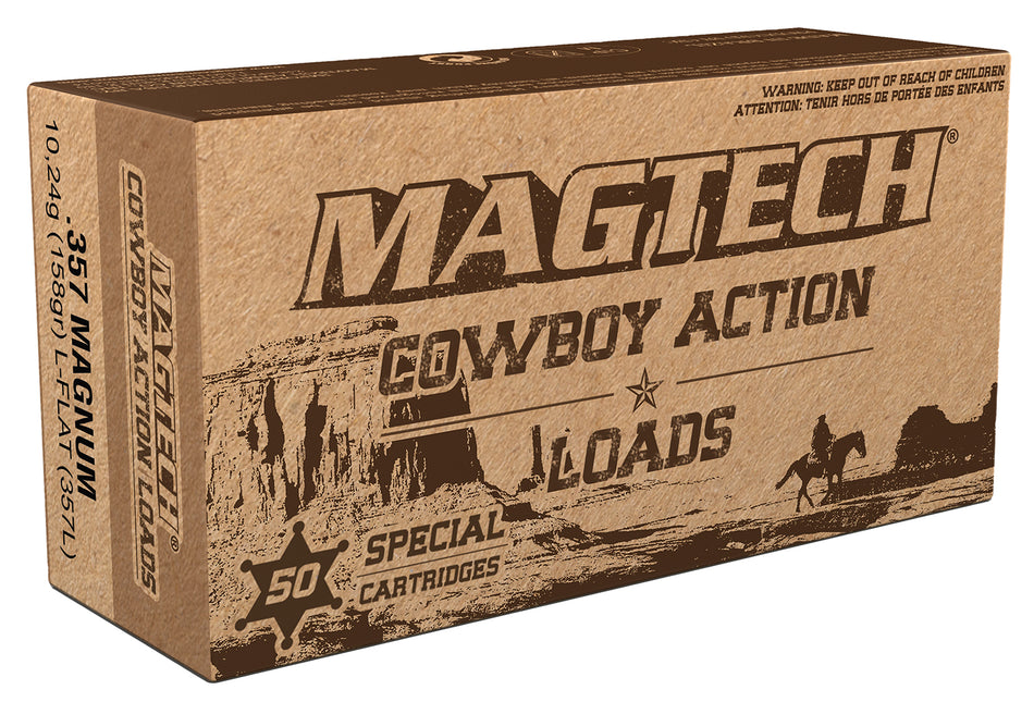 Magtech Cowboy Action Lead Flat Nose 158 Grain .357 Magnum 1085 fps