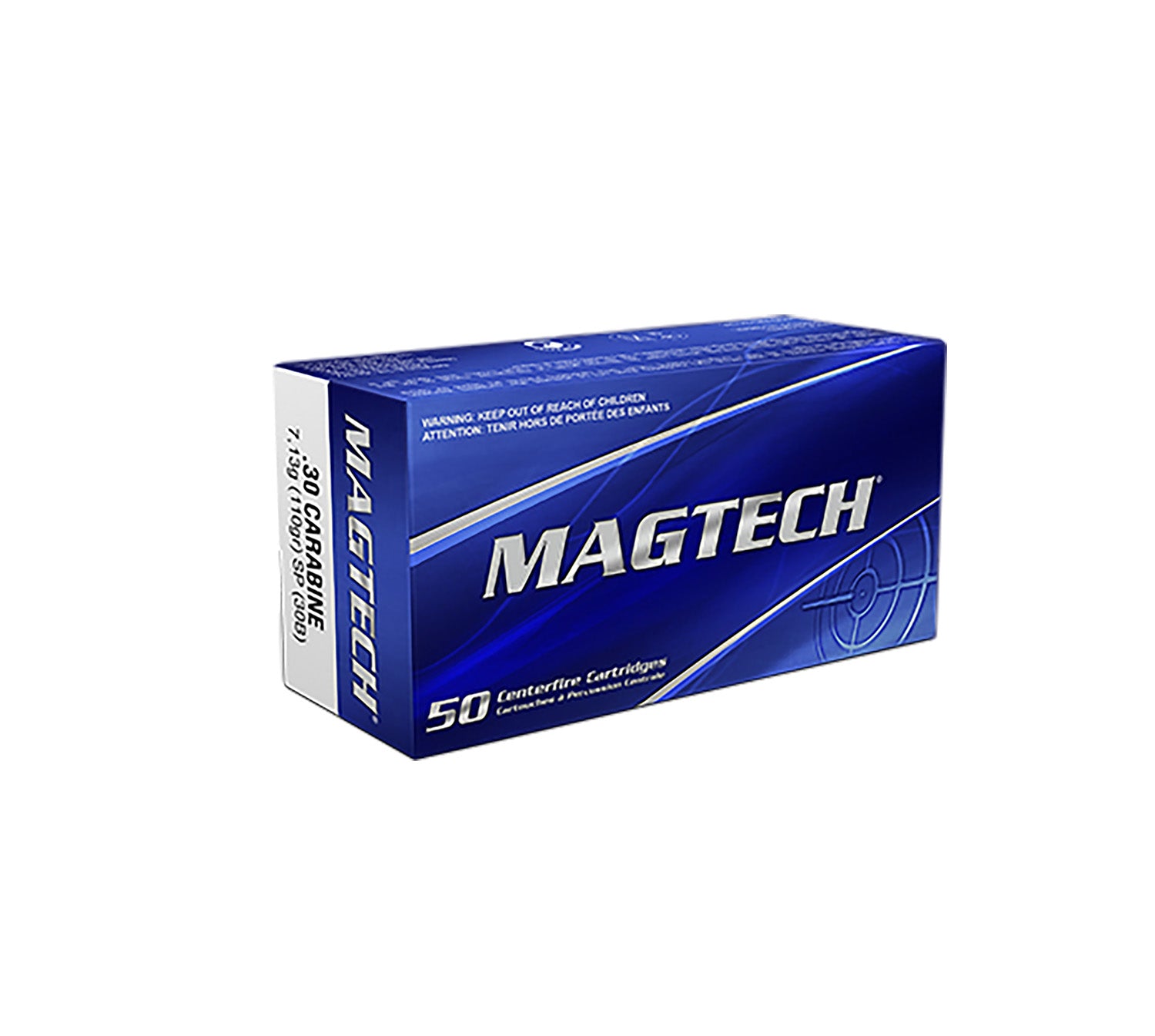 Magtech Tactical/Training .30 Carbine 110 grain Jacketed Soft Point ammunition