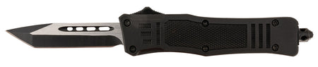 Steel River Knives Spartan Mini OTF MT616BT 2.75" Tanto 440C SS Black/Silver Aluminum Zinc Alloy Handle