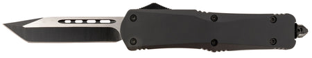 Steel River Knives Spartan OTF Tanto T624BT 3.75" Black/Silver 440C Blade 5.5" Black Aluminum Handle