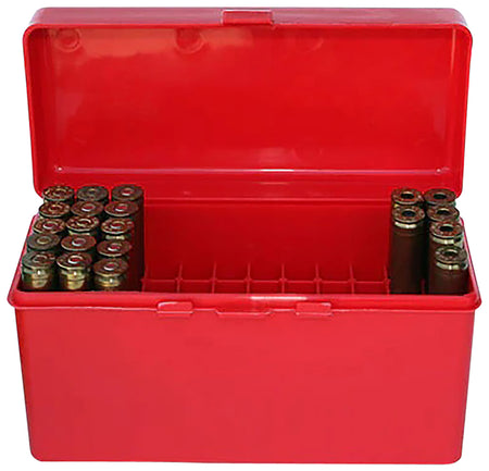 MTM Case-Gard RM6030 50rd Flip-Top Rifle Ammo Box 243/308 Win/220 Swift Red