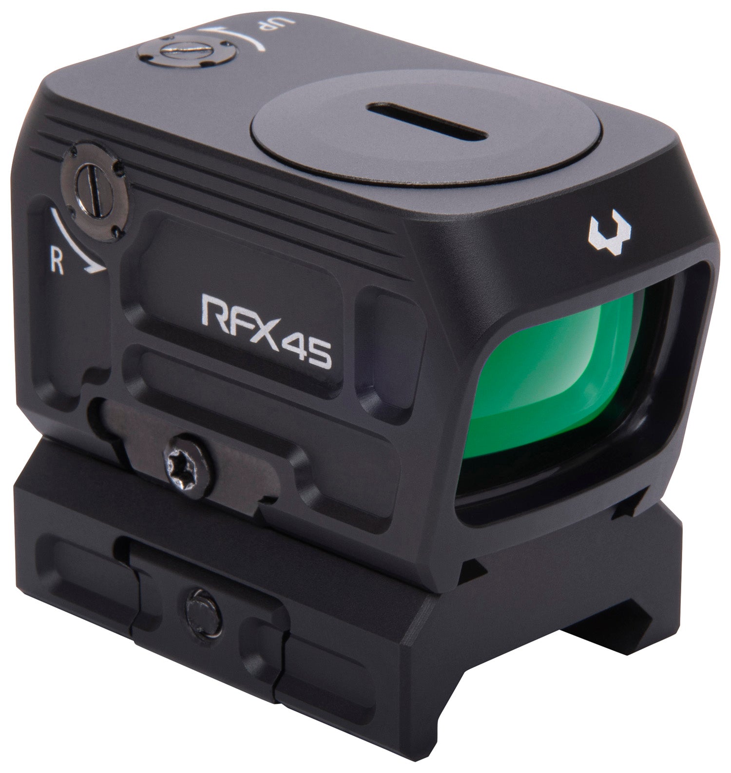 Viridian 9810059 RFX45 1x 5 MOA Green Dot Black Anodized Sight ACRO/Picatinny Low Profile Mount