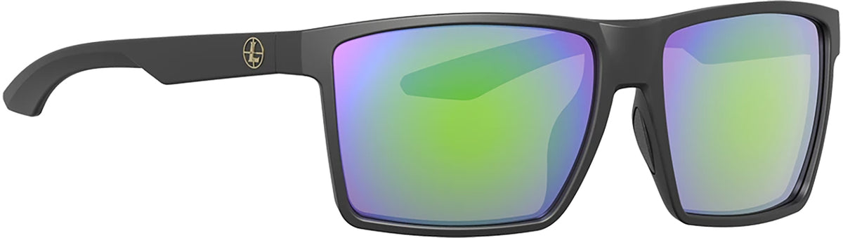 Leupold DeSoto Polarized Shooting Eyewear Emerald Mirror Lens Matte Black Polycarbonate Frame