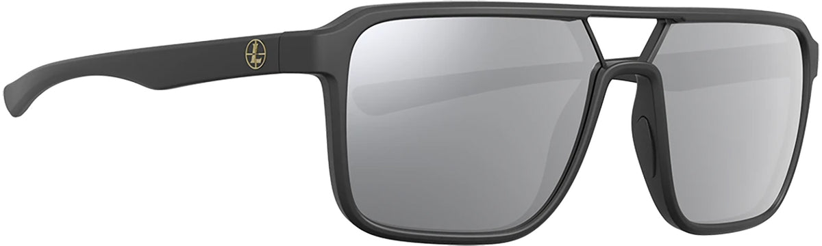 Leupold Bridger Ballistic-Rated Shooting Eyewear Shadow Gray Flash Lens Matte Black Frame