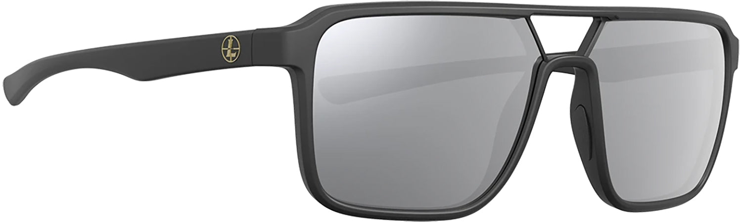 Leupold Bridger Ballistic-Rated Shooting Eyewear Shadow Gray Flash Lens Matte Black Frame