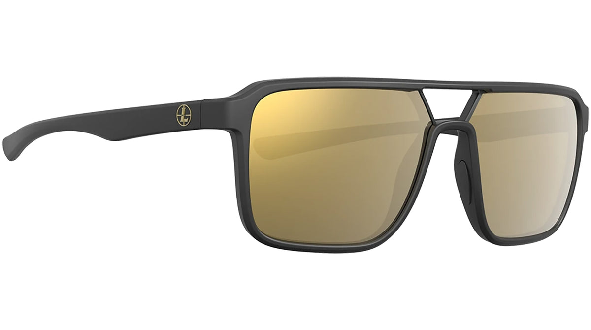 Leupold Bridger Ballistic-Rated Shooting Eyewear Bronze Mirror Lens Matte Black Polycarbonate Frame