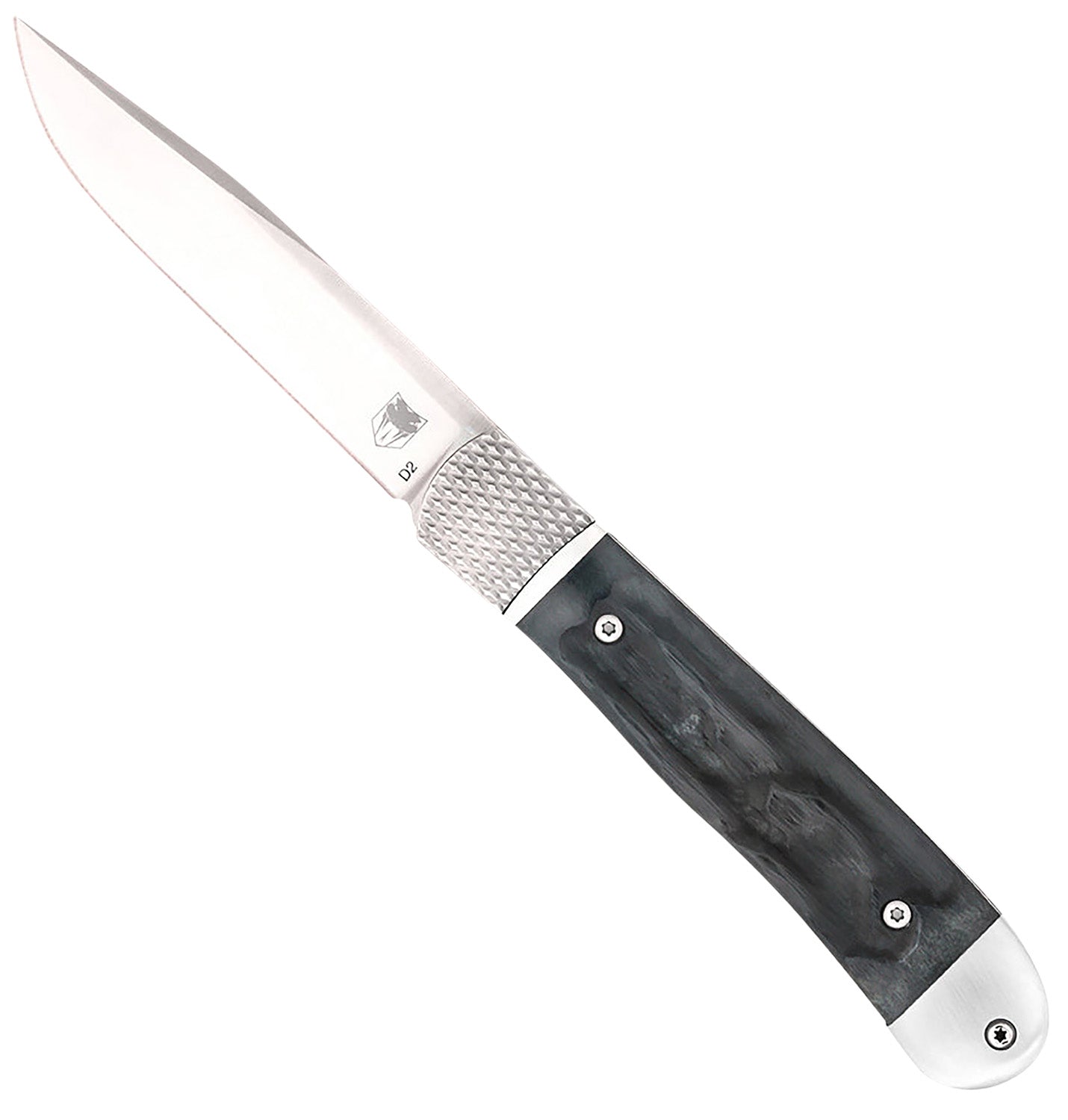 CobraTec Knives Trapper Hidden Release OTF 3.12" Satin D2 Drop Point Blade Black Bone Scales