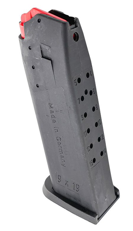 HK 50248609 9mm Luger 15-Round Black Detachable Magazine for H&K USP Full Size
