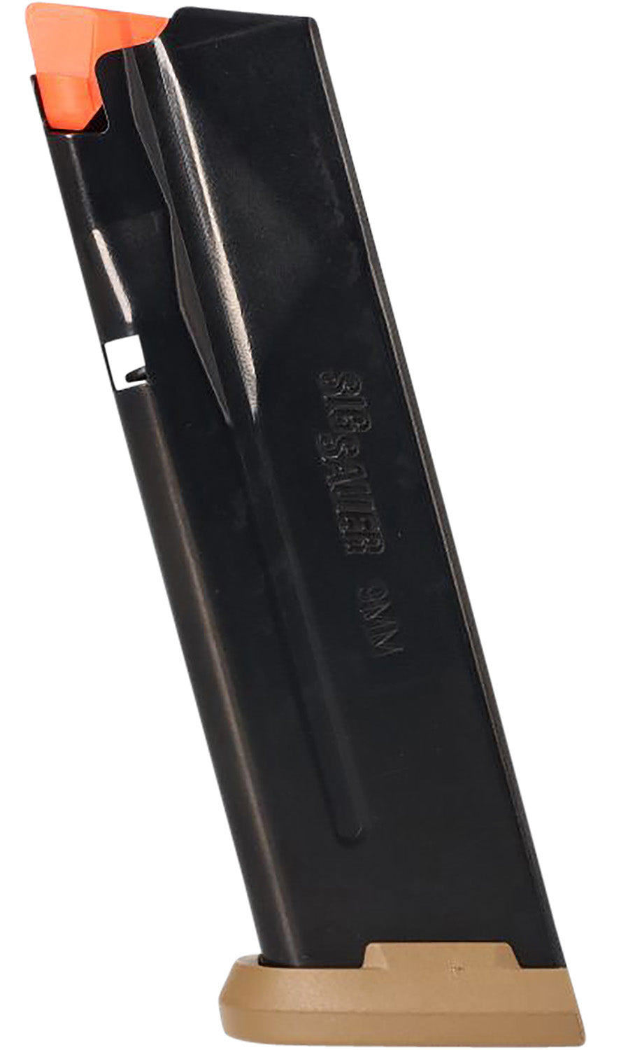 Sig Sauer P365-XMACRO 9mm Luger 17rd Steel Magazine with Coyote Tan Floor Plate