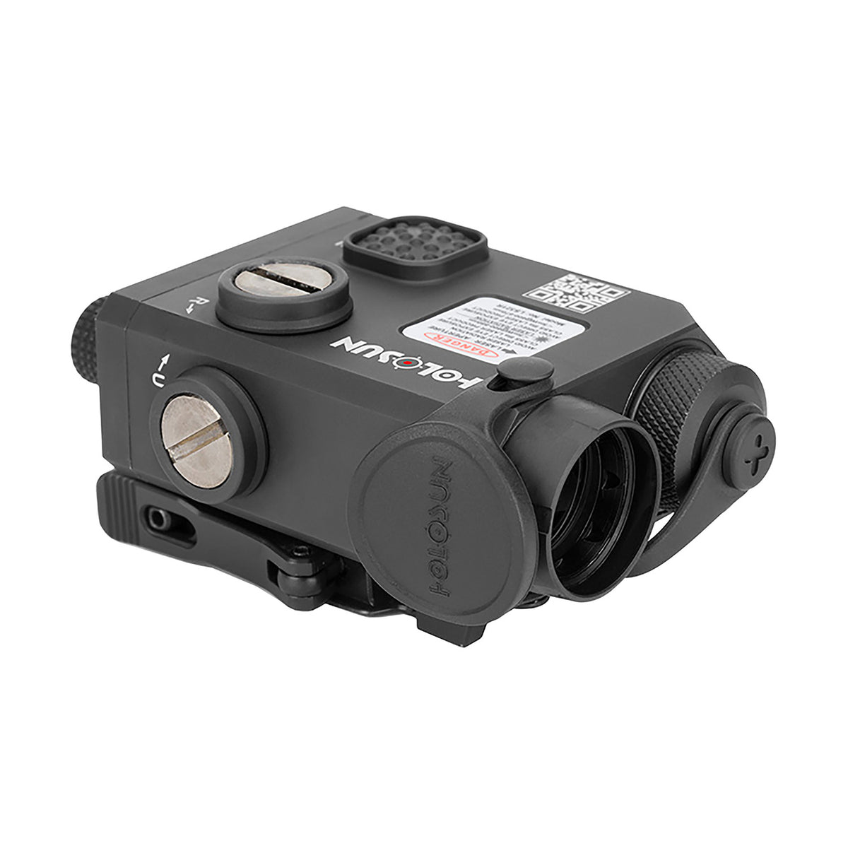 Holosun LS321R Visible Red Laser with Coaxial IR Laser Illuminator Matte Black CR123 Powered