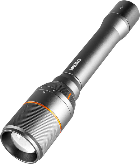 NEBO Davinci 1000 Gray Flashlight with 4 Light Modes