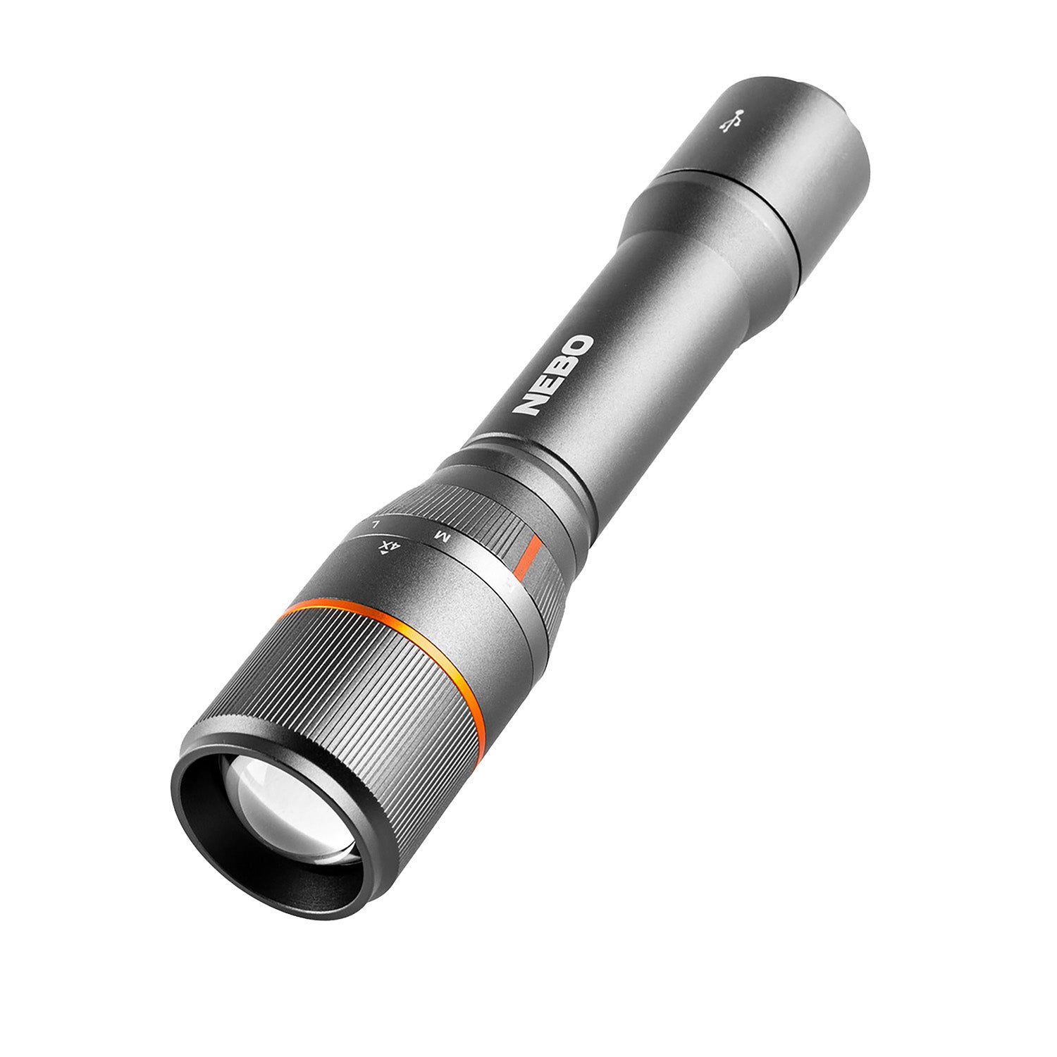 NEBO Davinci 2000 Gray LED Flashlight 4 Light Modes