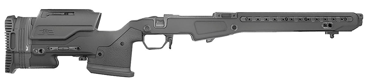 MDT JAE-700 G4 Rifle Stock 105379BLK, Black, Adj. Cheekrest, Interchangeable Grips, M-LOK Rail, QD Mounts