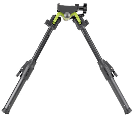 MDT GRND-POD Green and Black Carbon Fiber/Aluminum Bipod, 4.50"-9", Picatinny Compatible