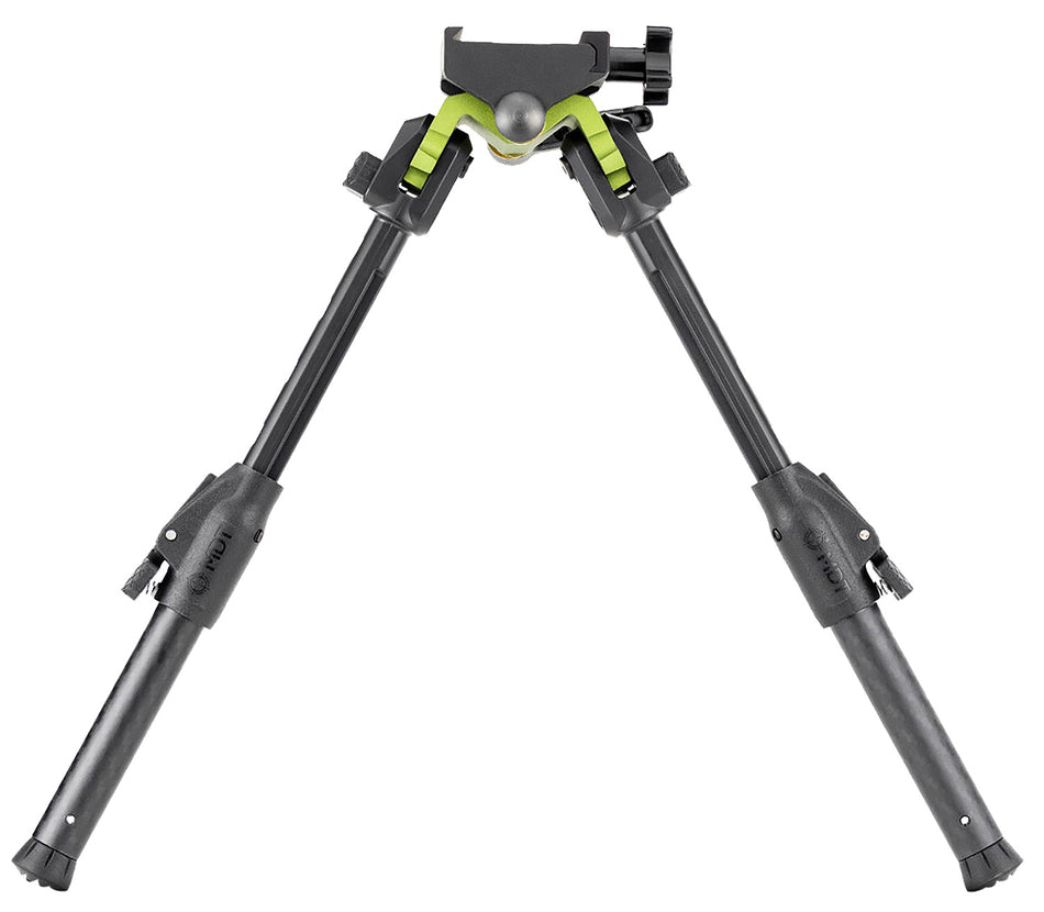 MDT GRND-POD Green and Black Carbon Fiber/Aluminum Bipod, 4.50"-9", Picatinny Compatible