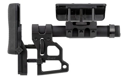 MDT Skeleton Carbine Stock (SCS) 102856BLK, Black Aluminum, Adj. Cheekrest, Buttpad, Buffer Tube, QD Mounts