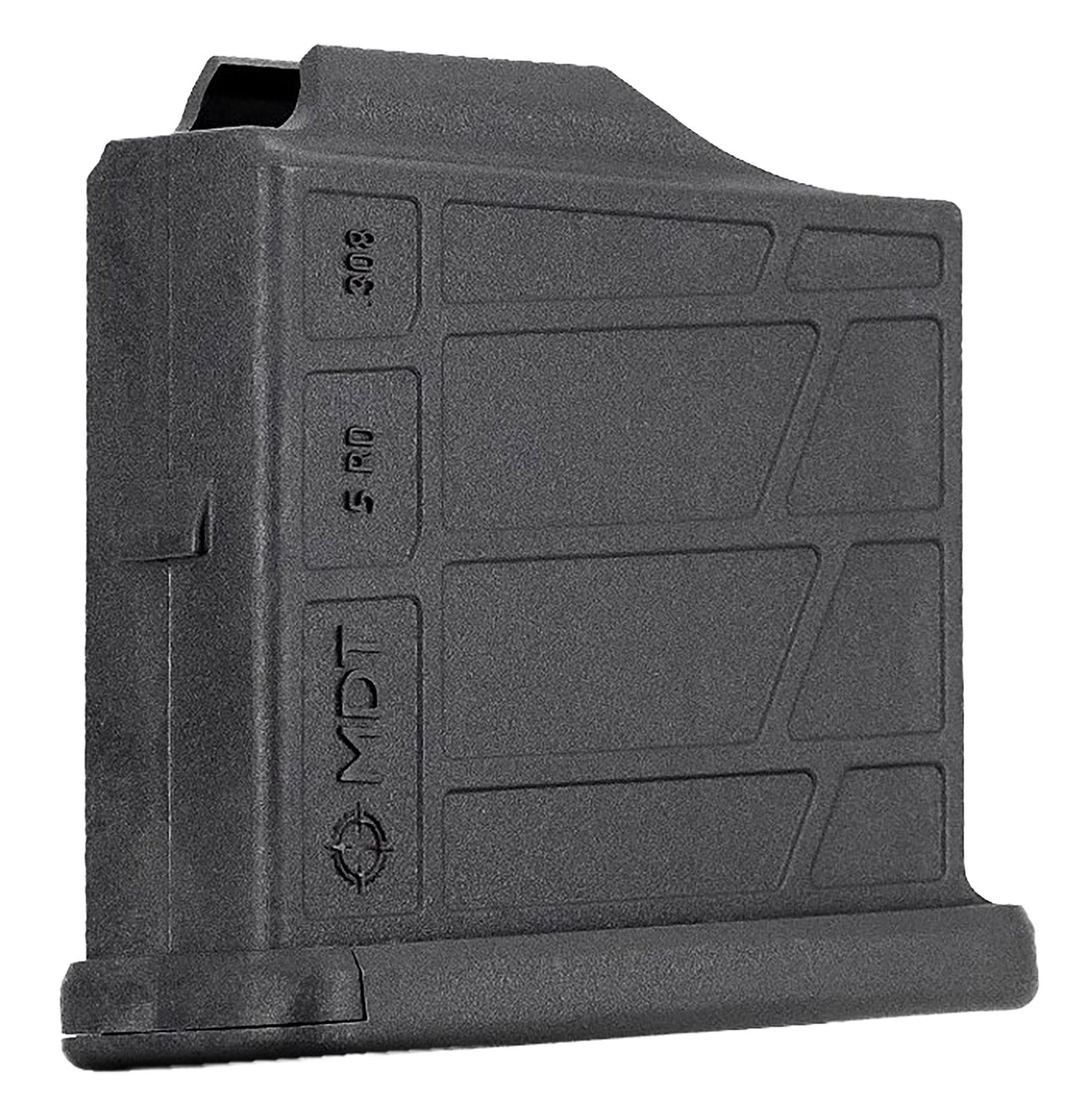 MDT AICS 5rd 6.5 Creedmoor / .308 Win Extended Black Polymer Short Action Rifle Magazine