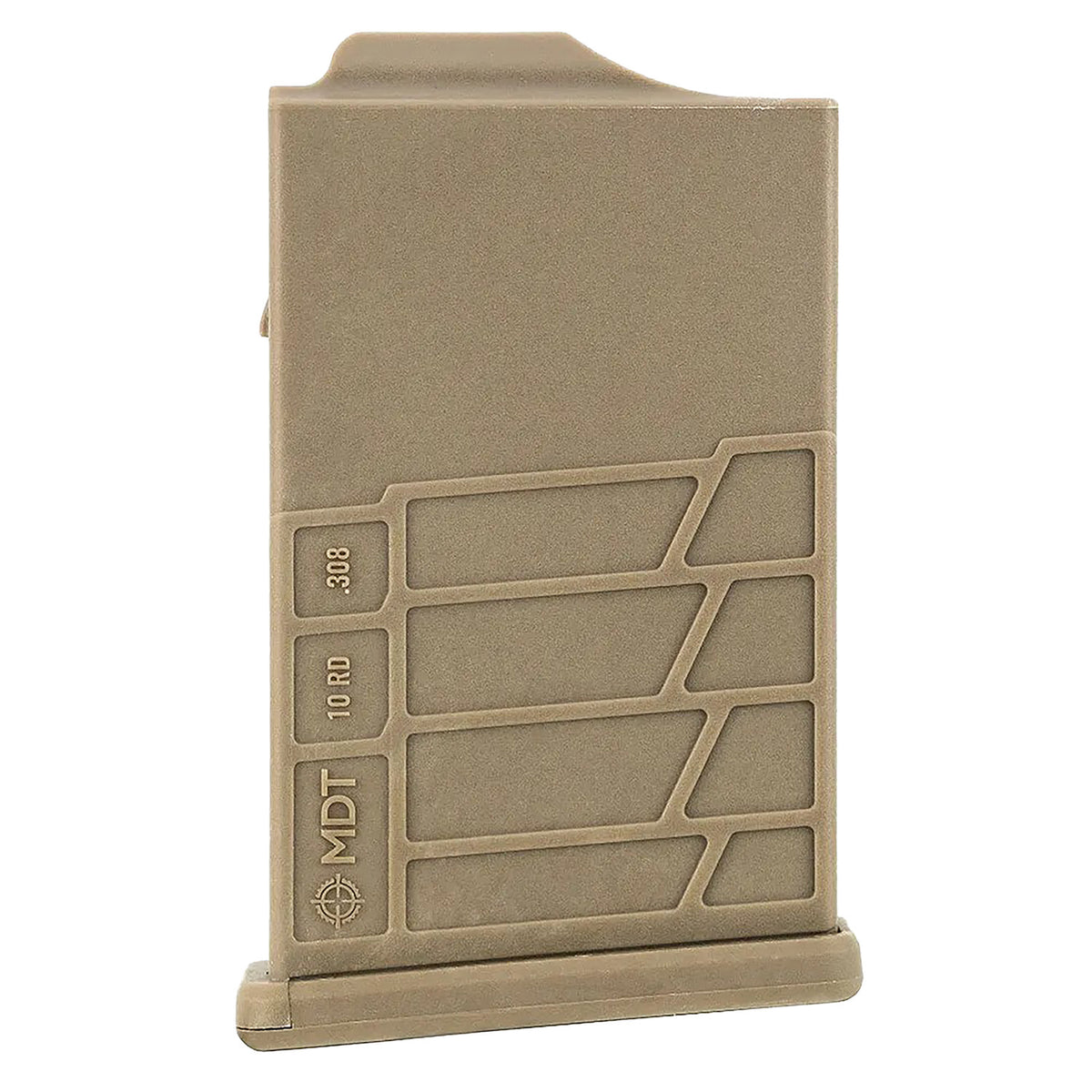 MDT AICS 10rd .308 Win / 6.5 Creedmoor Extended FDE Polymer Short Action Rifle Magazine