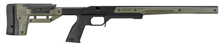 MDT Oryx Aluminum Rifle Chassis OD Green with Barricade Stop for Short Action Ruger American