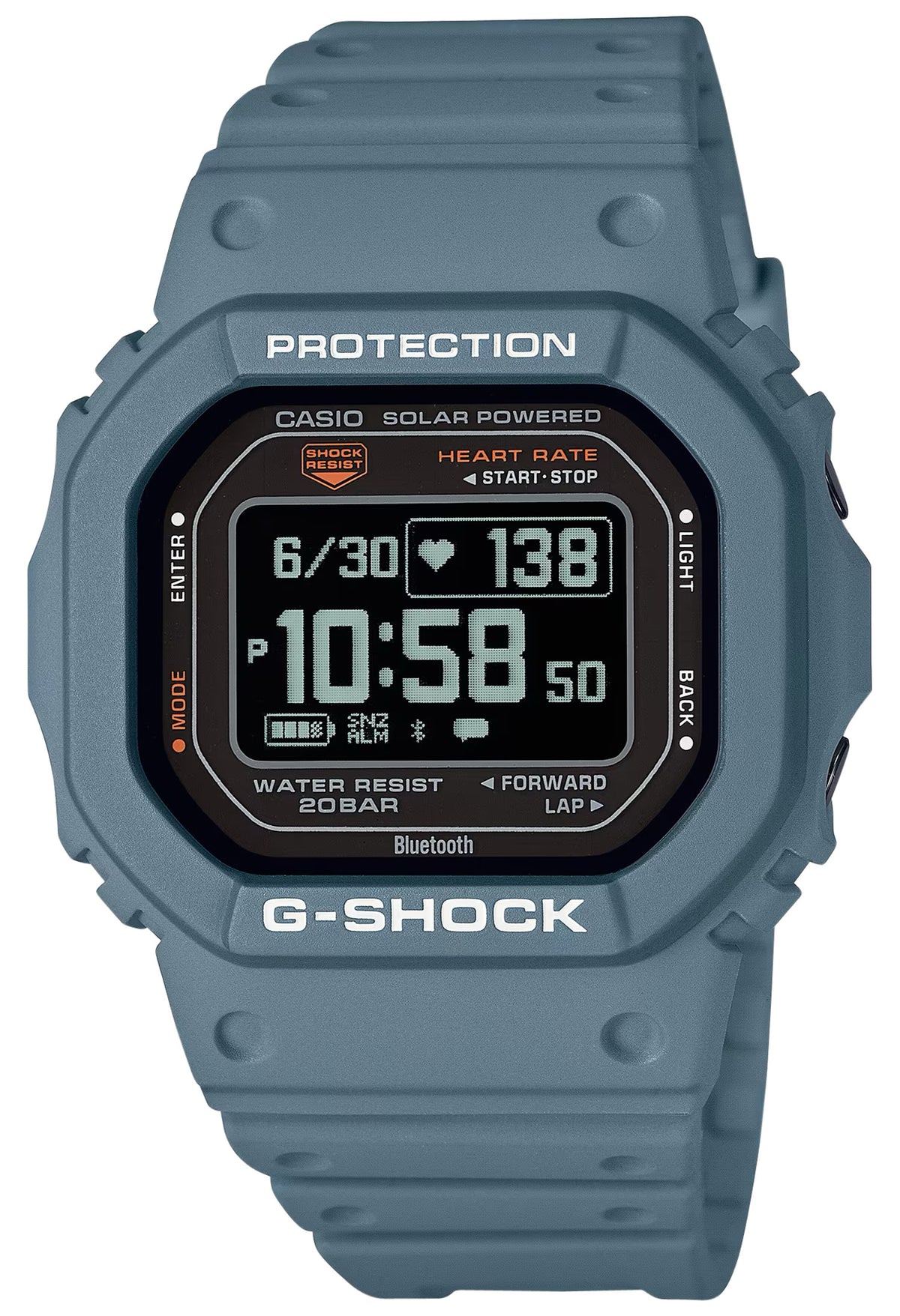 G-Shock MOVE DWH5600 Heart Rate Fitness Watch Blue/Gray 145-215mm