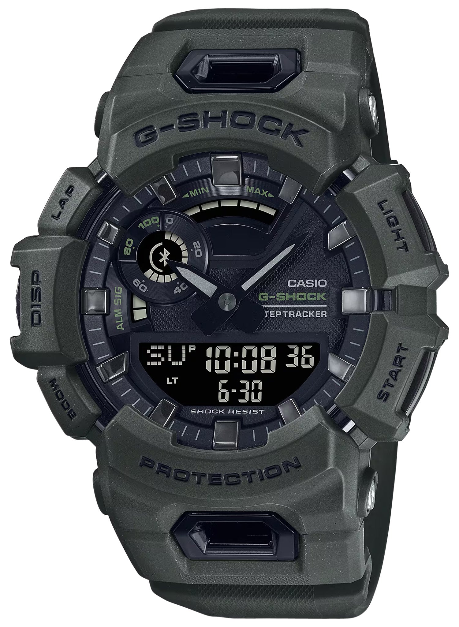 G-Shock GBA-900UU-3A Tactical Black Watch with Stainless Steel Bezel 145-215mm
