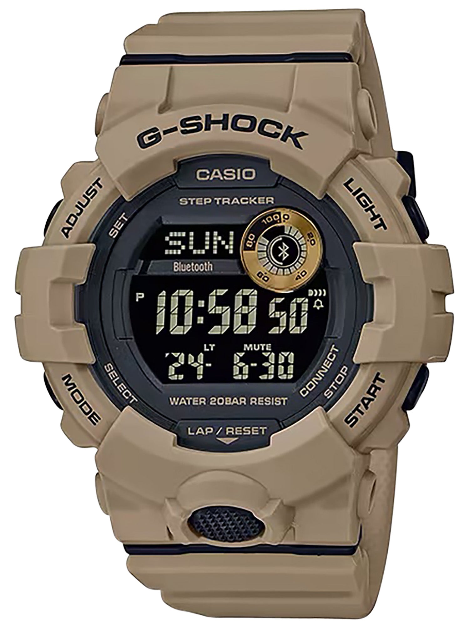 G-Shock MOVE GBD800 Power Trainer Step Counter Watch Tan