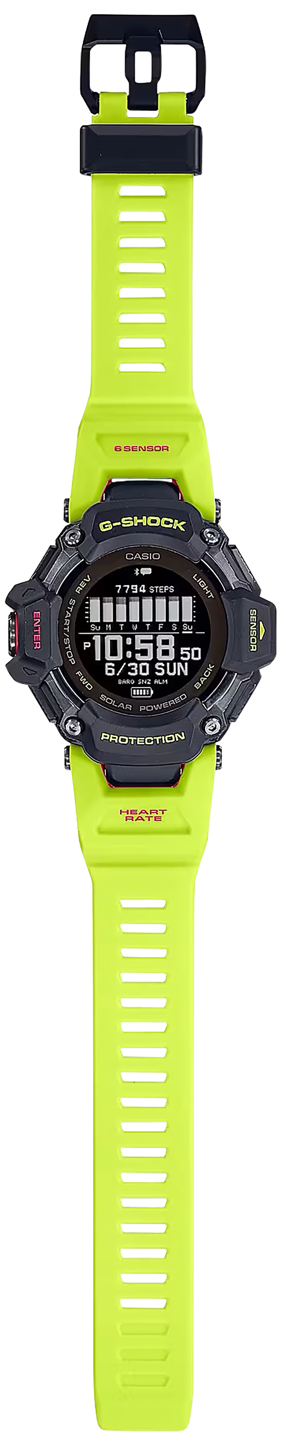 G-Shock GBDH20001A9 Tactical Black Yellow Solar USB Rechargeable GPS Watch 145-215mm