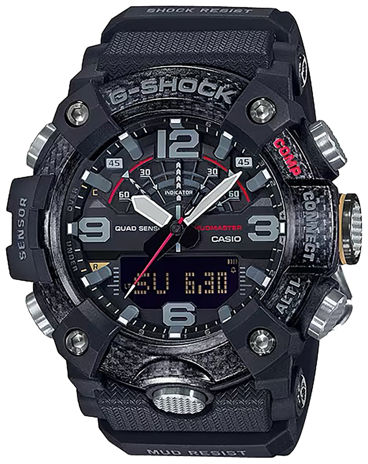 G-Shock MudMaster GGB100 Mission Log Compass Pedometer Watch Black