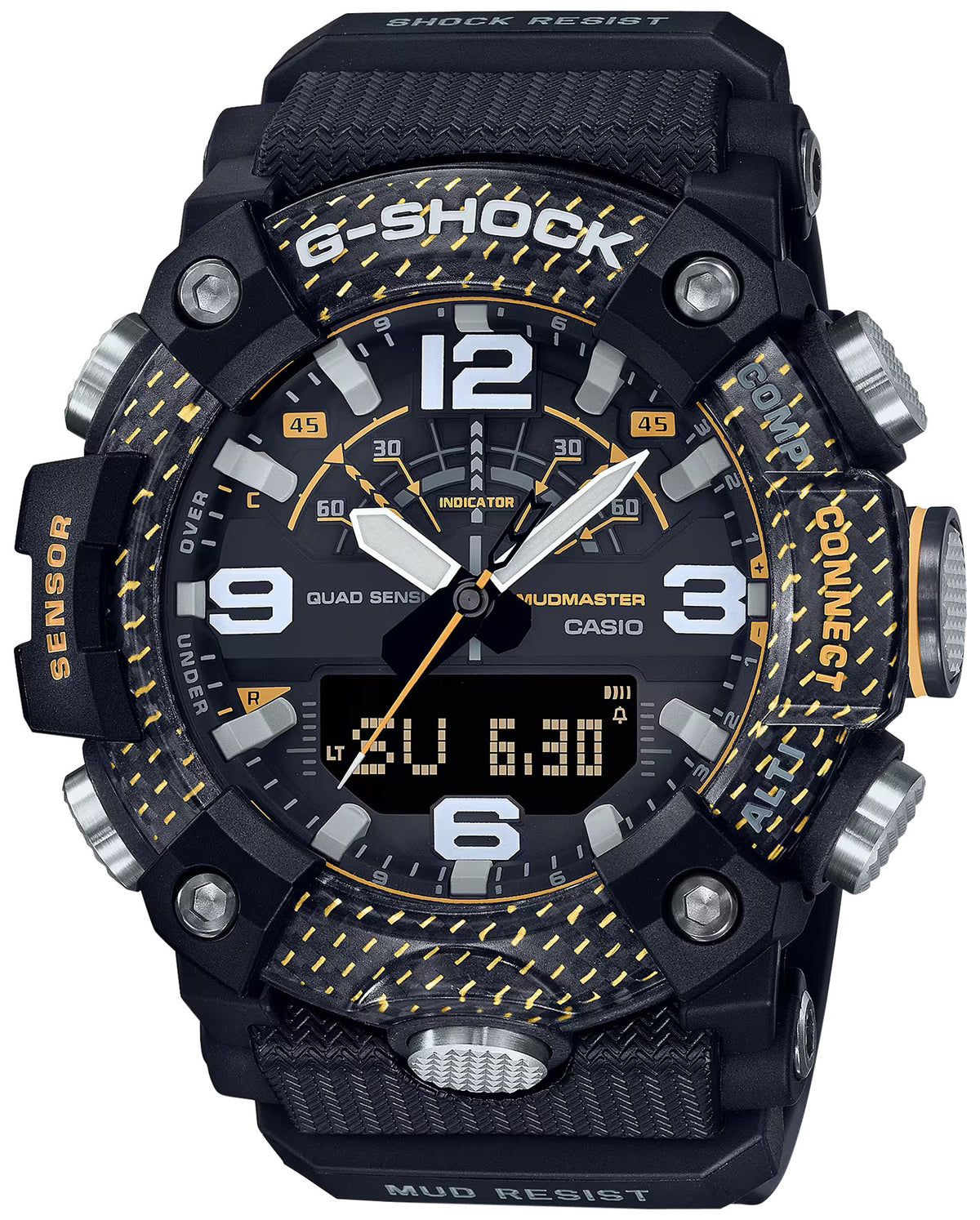 G-Shock MudMaster GGB100 Mission Log Step Counter Watch Black/Yellow