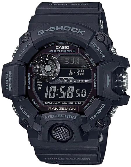 G-Shock Rangeman GW9400 Digital Compass Thermometer Blackout Watch 145-215mm