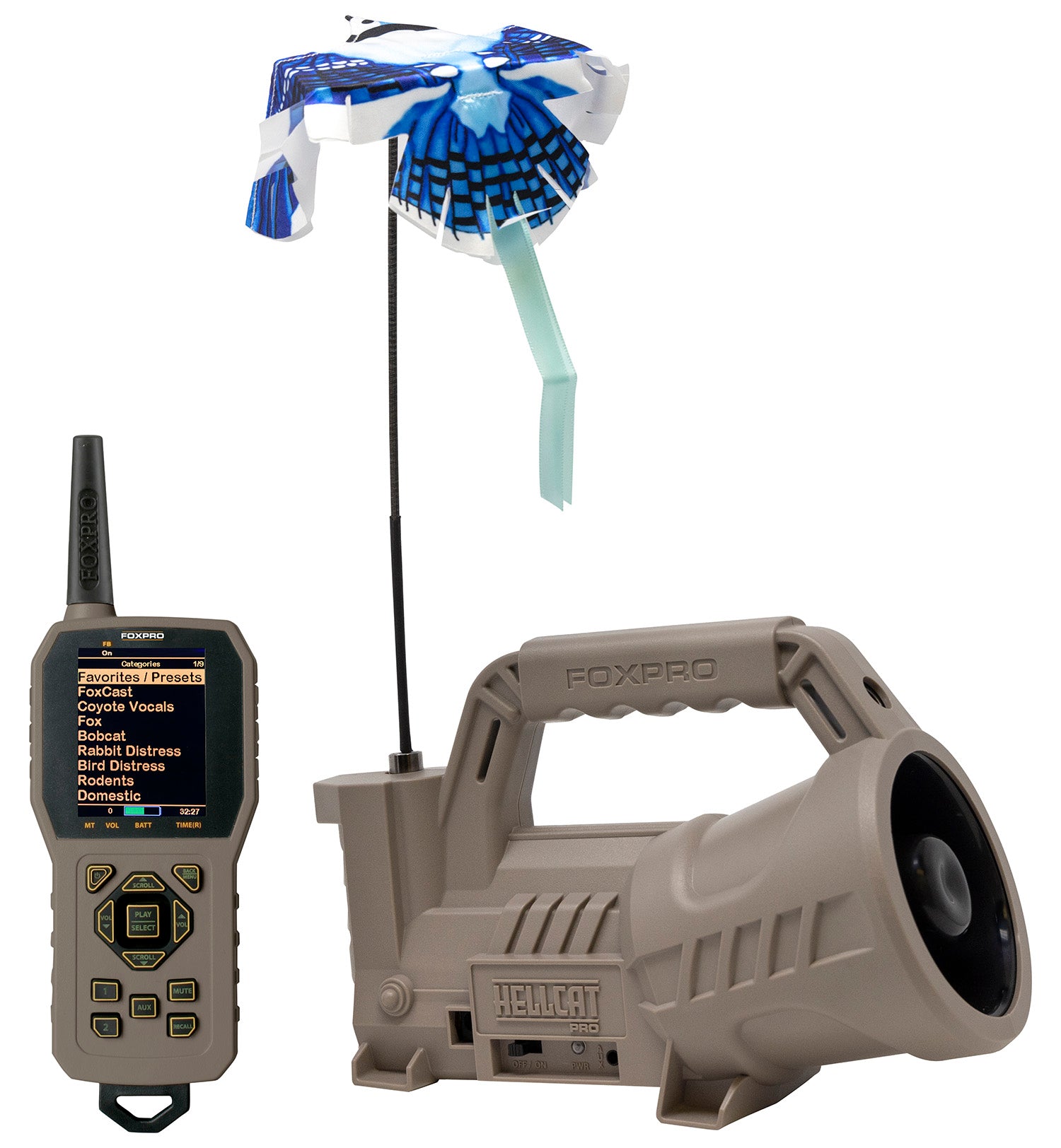 Foxpro Hellcat Pro Digital Call for Predators - TX-1000, FOXBang Technology, 200+ Sounds, Tan