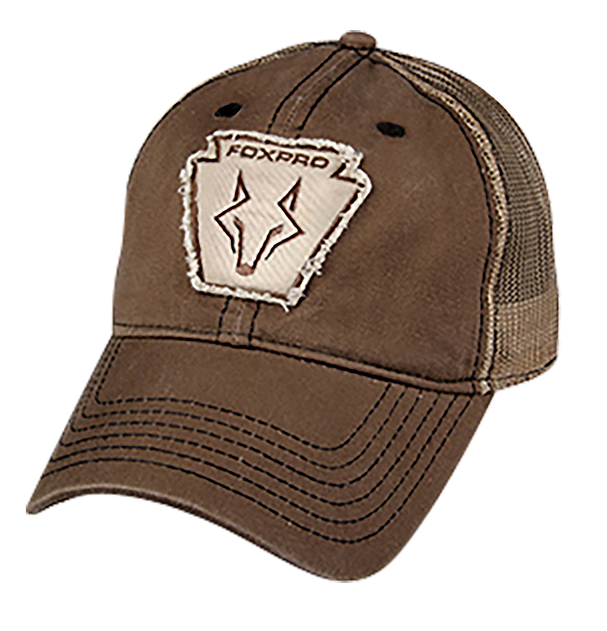 FOXPRO Keystone Brown One Size Unstructured Hat with Embroidered Logo