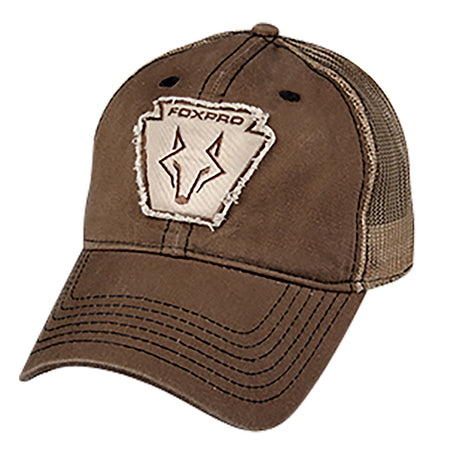 FOXPRO Keystone Brown One Size Unstructured Hat with Embroidered Logo