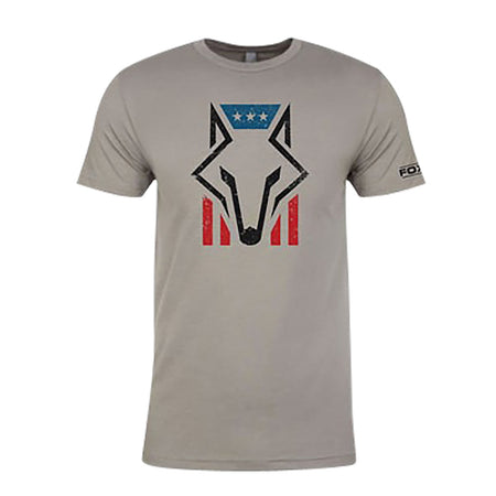 FOXPRO Foxhead Flag Short Sleeve T-Shirt Gray Small