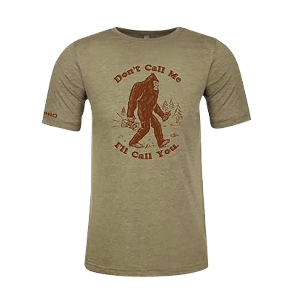 FOXPRO Squatch Sage Short Sleeve T-Shirt with Sasquatch Logo Small