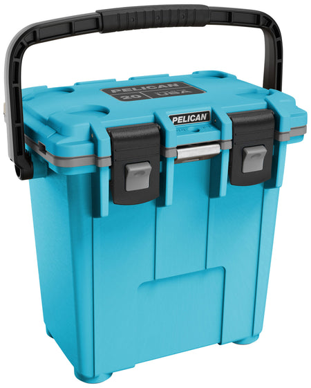 Pelican 20Qt Elite Personal Cooler BLU/GRY with Removable Tray