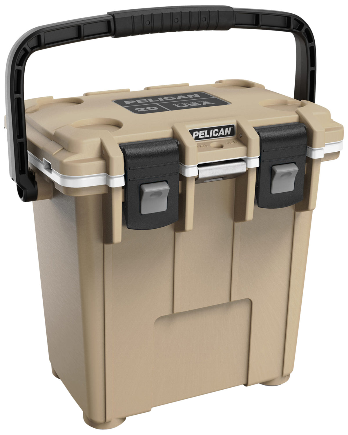Pelican 20Qt Elite Personal Cooler TAN/WHT with Removable Tray