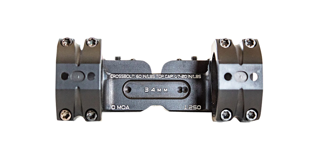MasterPiece Arms MPA BA Bolt Action Return-to-Zero 34mm Scope Mount Black