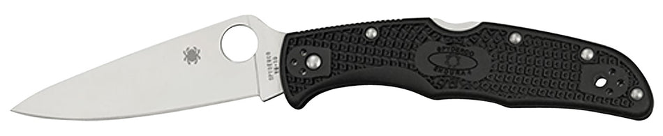 Spyderco Endura 4 Lightweight 3.75" Plain Satin VG-10 SS Blade Purple FRN Handle Including Pocket Clip