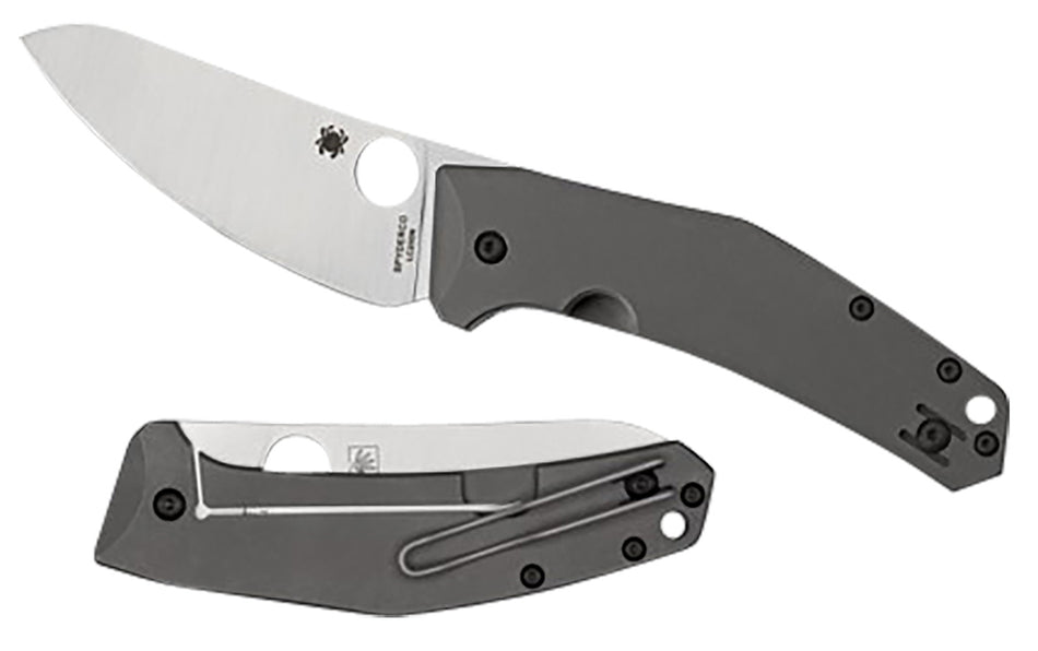 Spyderco C211TIP 3.32" Folding Knife LC200N Blade Corrosion-Resistant Titanium Handle Pocket Clip