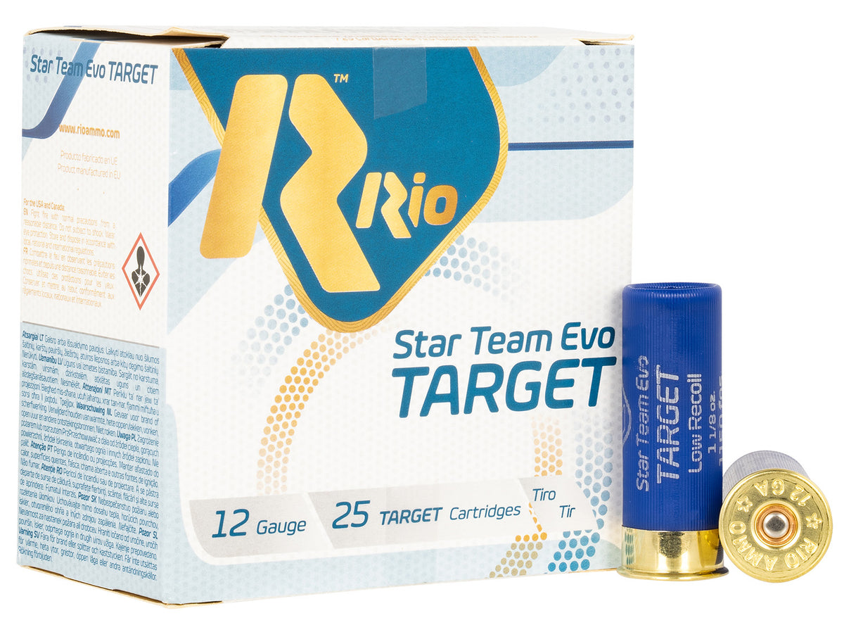 Rio Ammunition STT32LR75 Team Target 12 Gauge 2.75 in. 1 1/8 oz